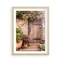 Plakat w ramie 50x70 - Wyjątkowy Klimat - drzwi, stare - rama drewno