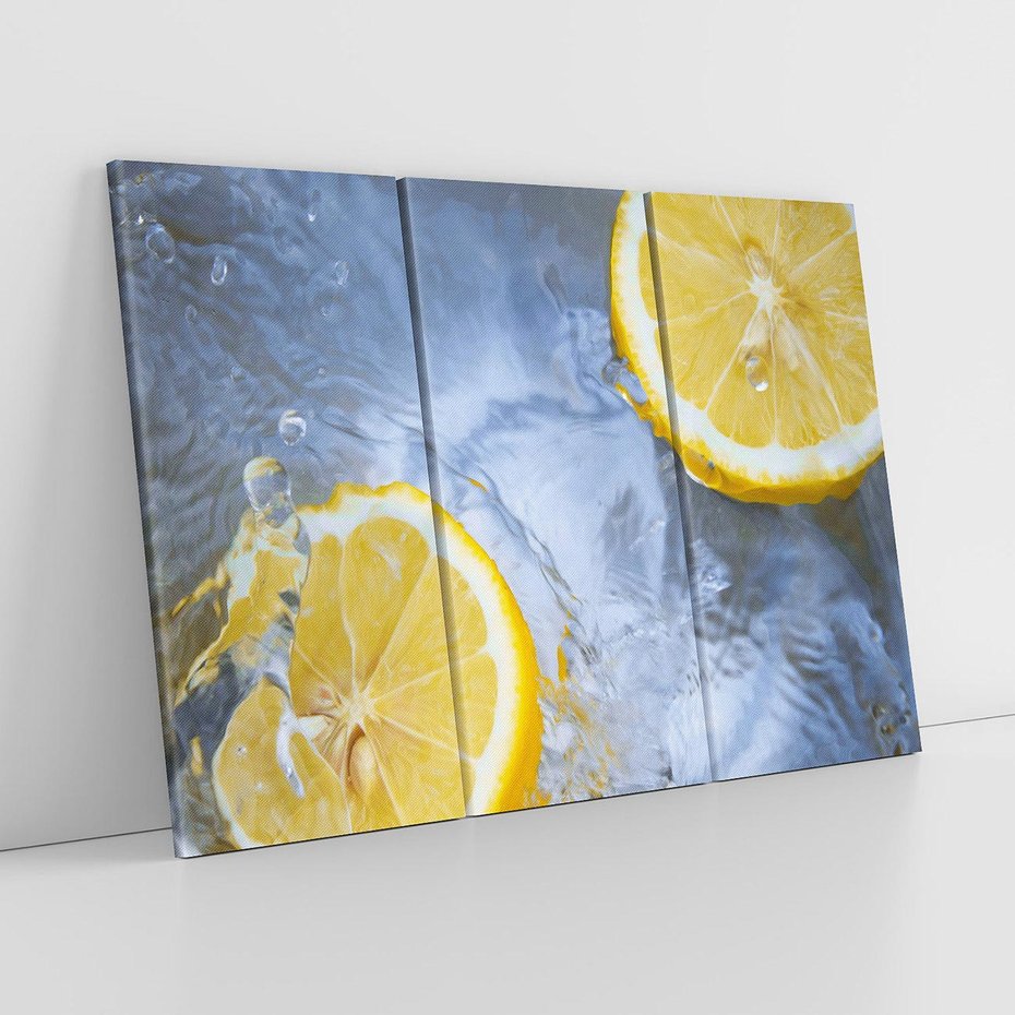 Obraz na płótnie 120x80 - Cytryny Kwasowa Świeżość - cytryny, owoce