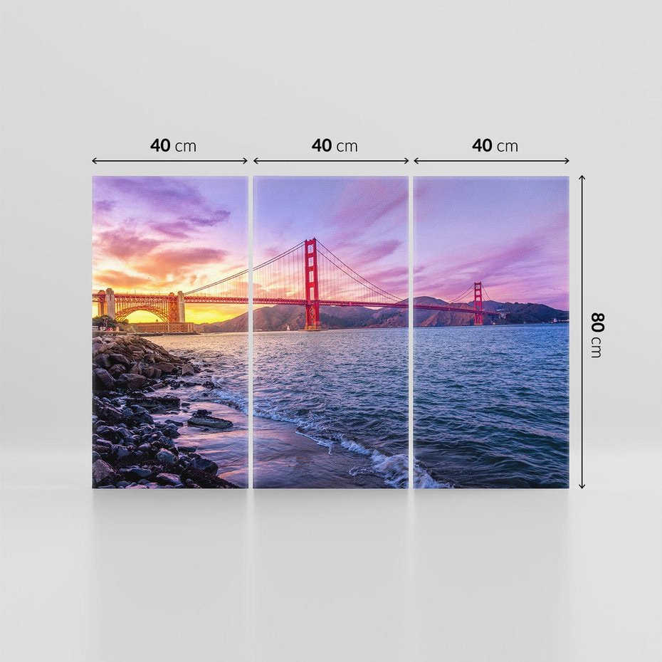 Obraz na płótnie 120x80 - Golden Gate - San Francisco - Golden Gate, San