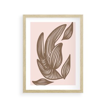 Plakat w ramie 30x40 - Nowoczesne Harmonie - skandynawski styl, plakat - rama drewno
