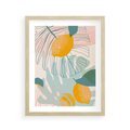 Plakat w ramie 40x50 - Świeżość Natury - plakat, nowoczesna grafika - rama drewno