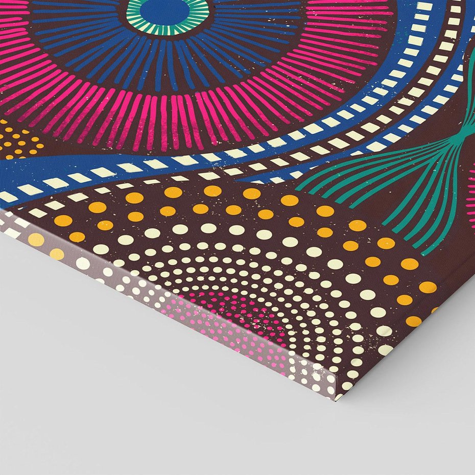 Obraz na płótnie 30x30 - Energia Wzorców - enticzne wzory, kształty