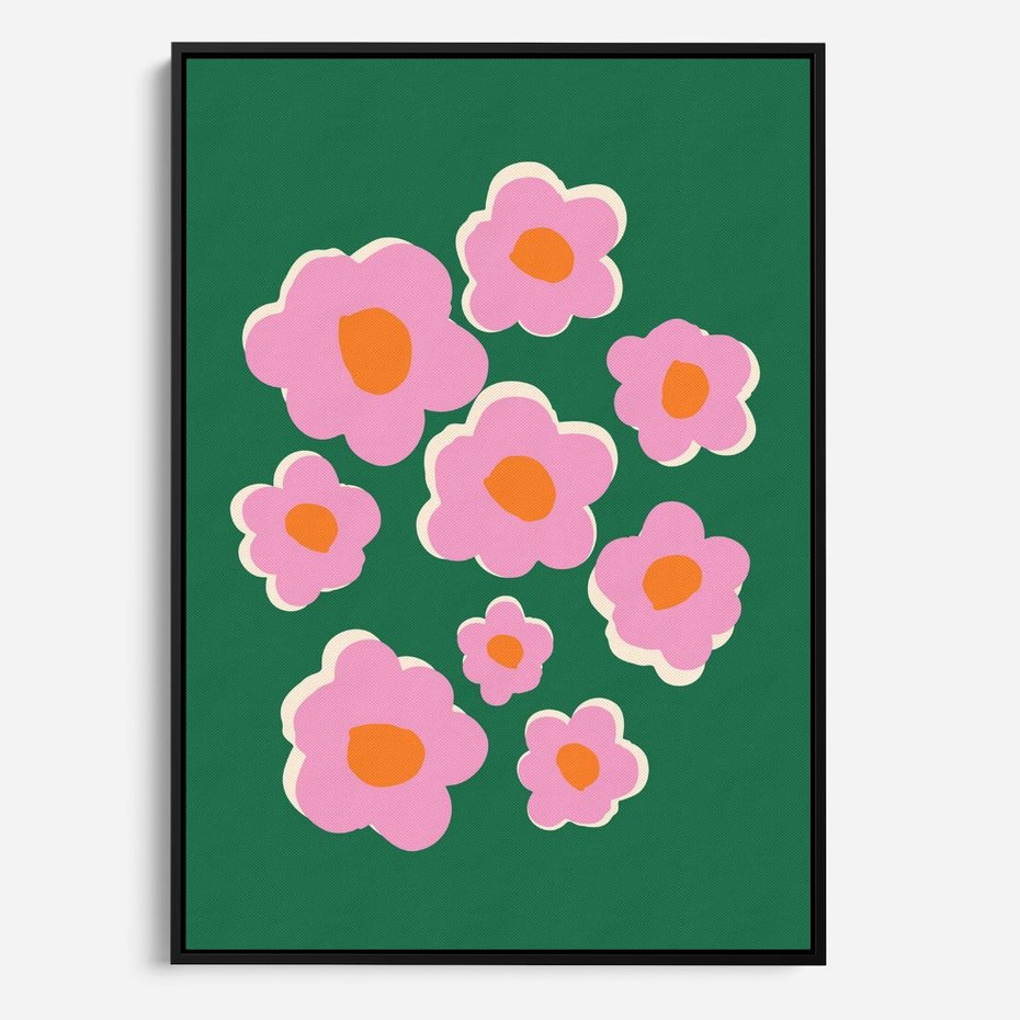 Obraz w ramie 70x100 - Przenikające Refleksje - abstrakcyjny plakat, boho styl - rama czarna