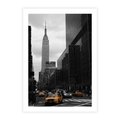Plakat bez ramy 30x40 - Nowy York, taksówka w ruchu - Nowy York, taksówka
