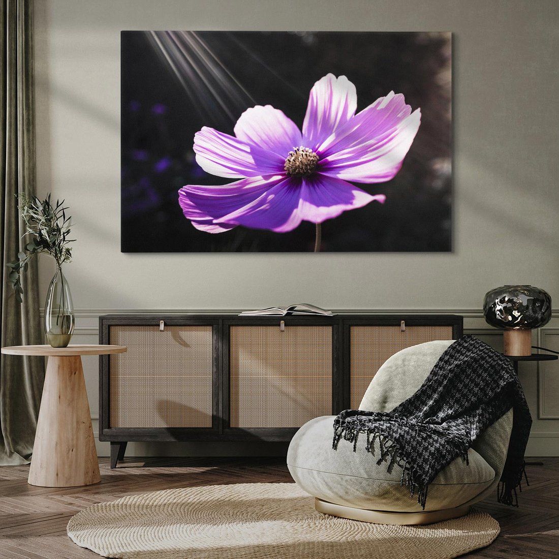 Obraz na płótnie 120x80 - Kwiatowy taniec natury - kwiat, kwiaty