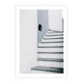 Plakat bez ramy 50x70 - Schody ku Urokowi Wyspy - schody, santorini