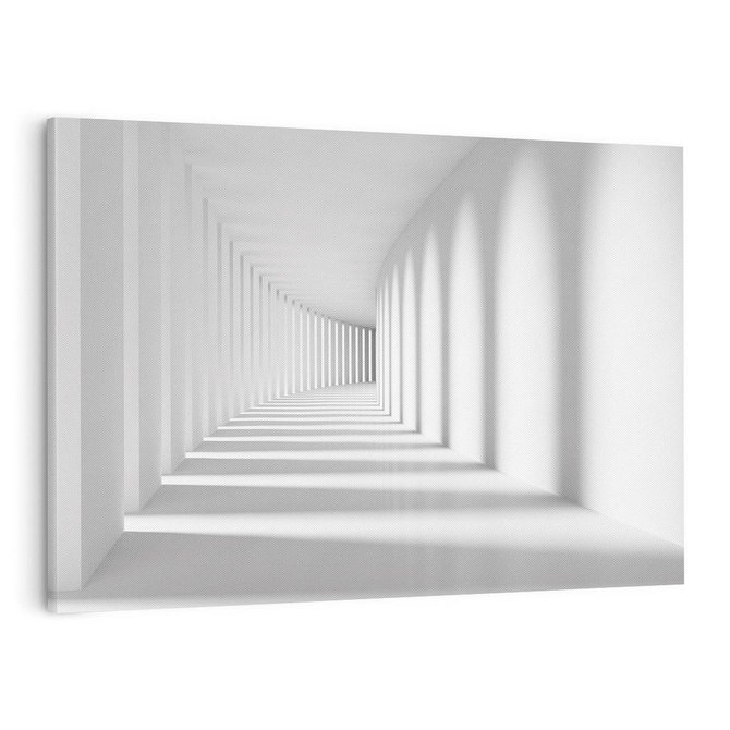 Obraz na płótnie 100x70 - Abstrakcyjny tunel: Podróż w inną przestrzeń - 3D, abstrakcja