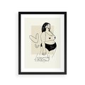 Plakat w ramie 30x40 - Moc to Ona - rysunek, sztuka nowoczesna - rama czarna