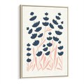 Obraz w ramie 80x120 - Migotliwe Kształty - kwiaty, rośliny - rama drewno