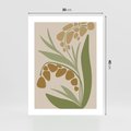 Plakat bez ramy 30x40 - Minimalizm z Roślinami - nowoczesny plakat, roślinność