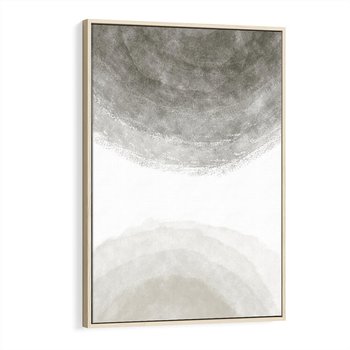 Obraz w ramie 70x100 - Impresje Energii - rozmyte cienie, abstrakcja - rama drewno