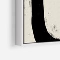 Obraz w ramie 50x50 - Wnętrza Kształtów - abstrakcja, minimalizm - rama biała