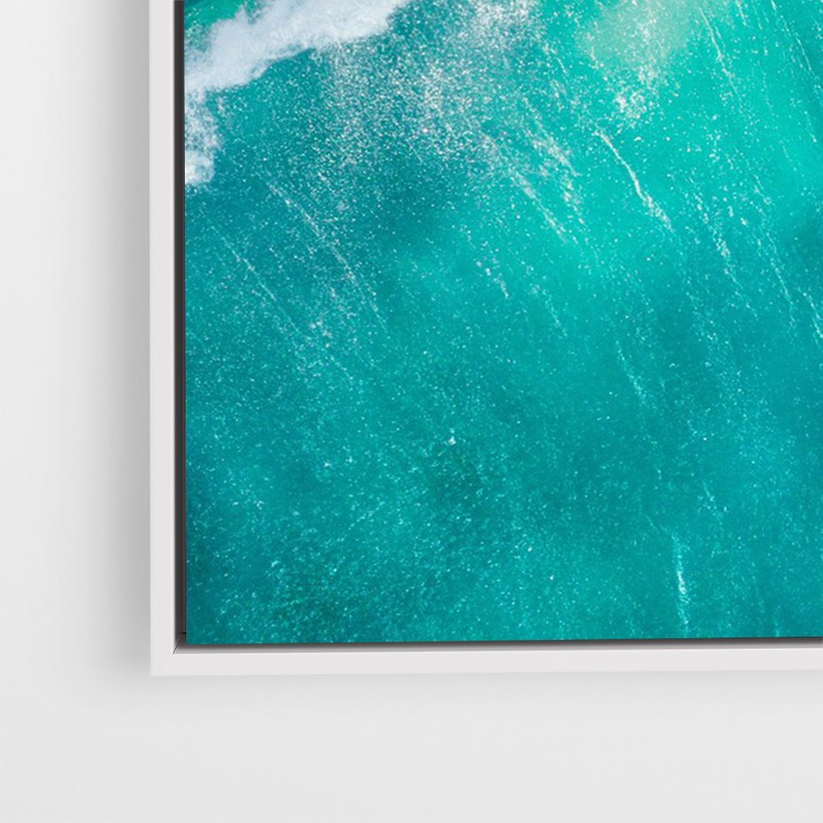 Obraz w ramie 50x70 - Siła i Spokój - morze, ocean - rama biała