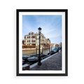 Plakat w ramie 50x70 - Kanały Wenecji - Wenecja, kanały - rama czarna