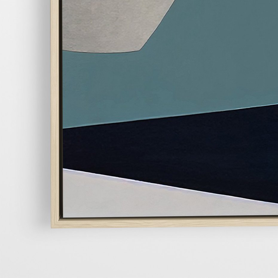 Obraz w ramie 80x120 - Szare Tło Plam - abstrakcyjne plamy, kształty - rama drewno