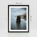 Plakat w ramie 30x40 - Mistyczna Aura - morze, mgła - rama czarna