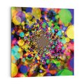Obraz na płótnie 50x50 - Abstrakcja: gra kolorów i form - abstrakcja