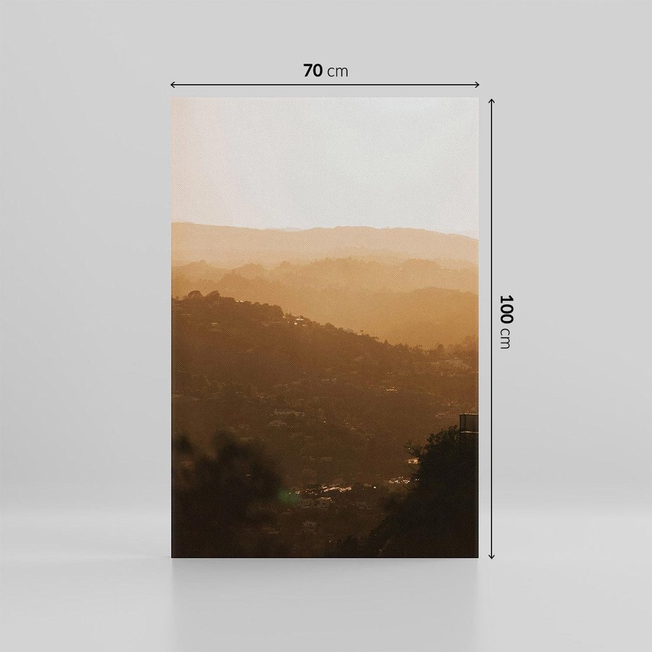 Obraz na płótnie 70x100 - Odejście Słońca - pejzaż, zachód