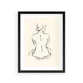 Plakat w ramie 30x40 - Migotliwa Symfonia - kobieta akt, minimalizm - rama czarna