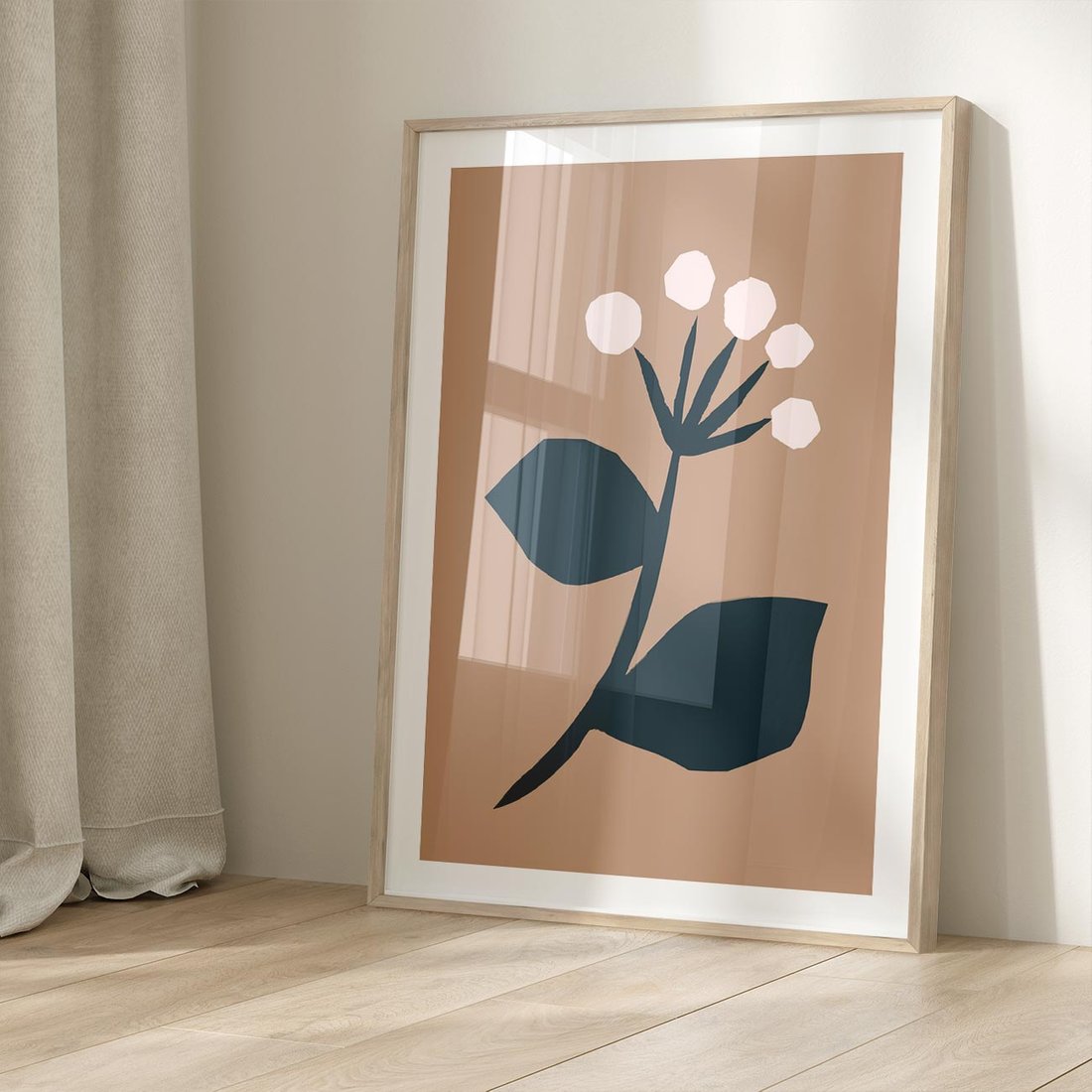 Plakat w ramie 30x40 - Rozbijające Granice - abstrakcyjny obraz, plakat - rama drewno