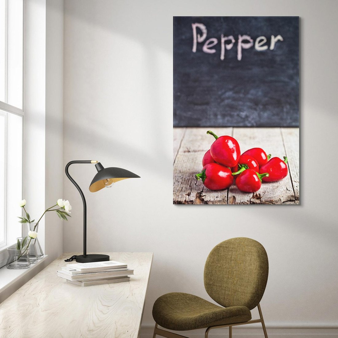 Obraz na płótnie 80x120 - Eksploracja smaków - papryka, kuchnia