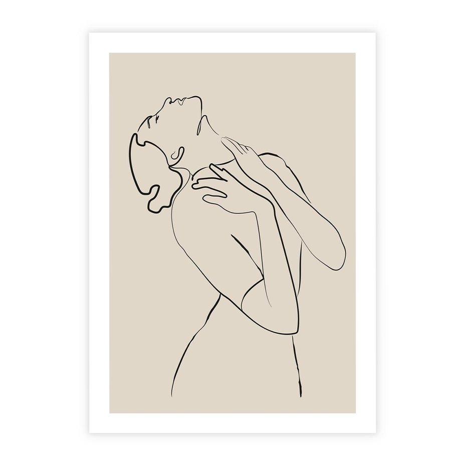 Plakat bez ramy 40x50 - Bezkresny Taniec - kobieta, szkic