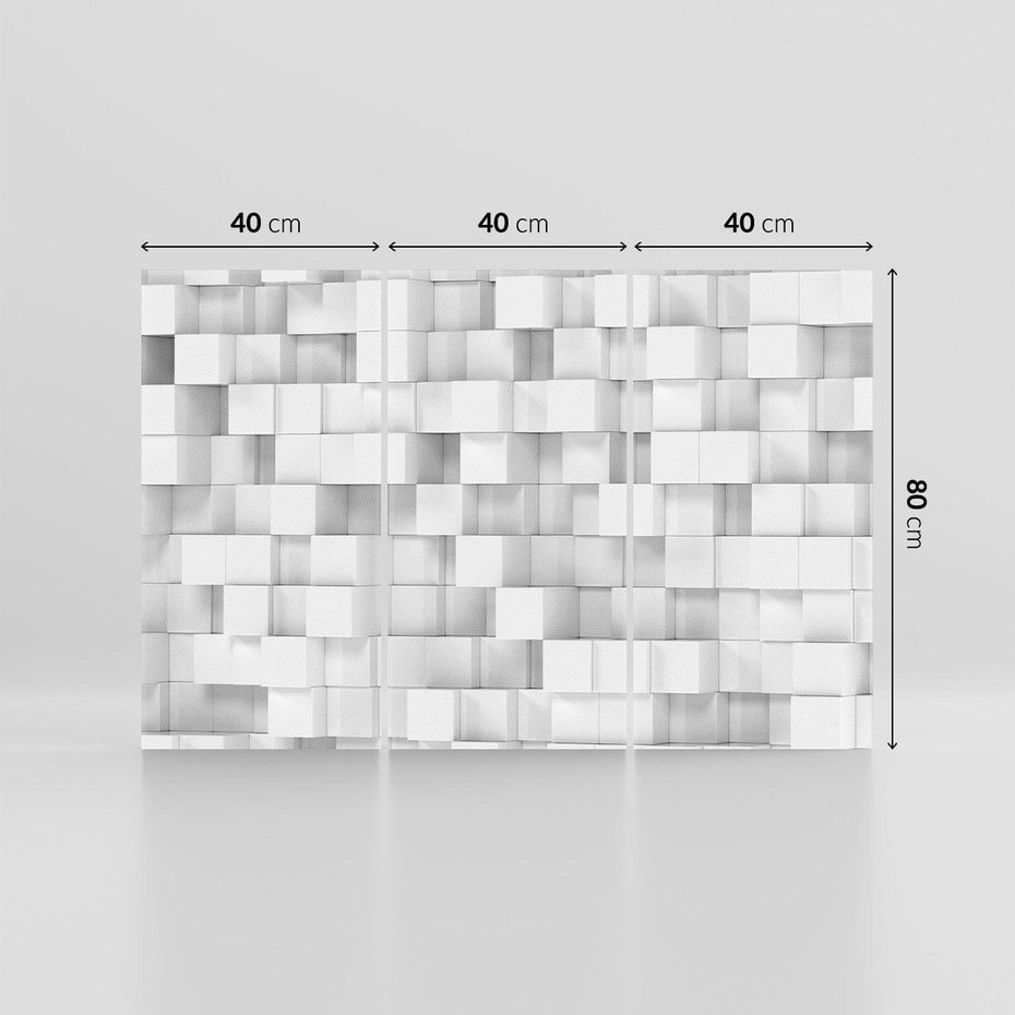 Obraz na płótnie 120x80 - Gra form i kolorów - 3D, abstrakcja