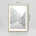 Plakat w ramie 50x70 - Nowoczesna Ekspresja - abstrakcja, 3D - rama drewno
