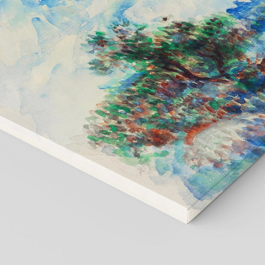 Obraz na płótnie 120x60 - Pejzaż w Pont-Aven (1892), Pierre'a-Auguste Renoir - Reprodukcja - reprodukcja, obraz na płótnie