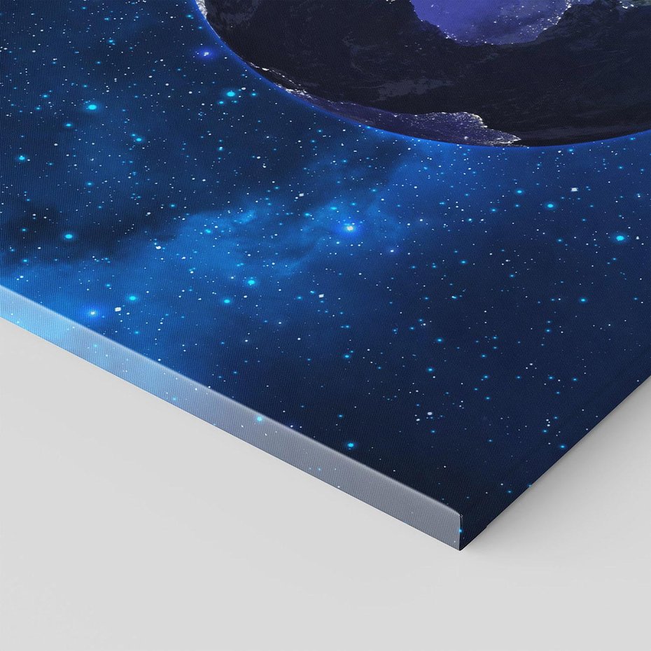 Obraz na płótnie 70x50 - Kosmiczna podróż: Ziemia jako planeta - kosmos, ziemia