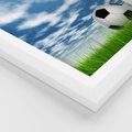 Plakat w ramie 40x50 - Piłkarska Pasja - piłka, nożna - rama biała