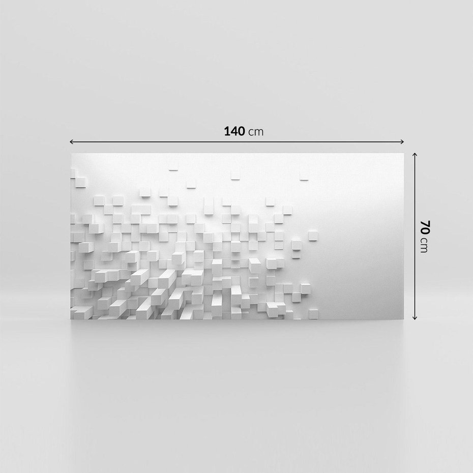 Obraz na płótnie 140x70 - Głębia abstrakcji - ściana, 3D