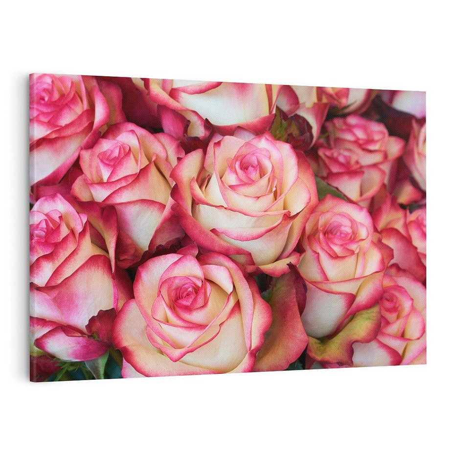 Obraz na płótnie 100x70 - Różany urok - kwiaty, róże