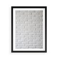 Plakat w ramie 50x70 - Wymiarowa Struktura - ściana, cegła - rama czarna