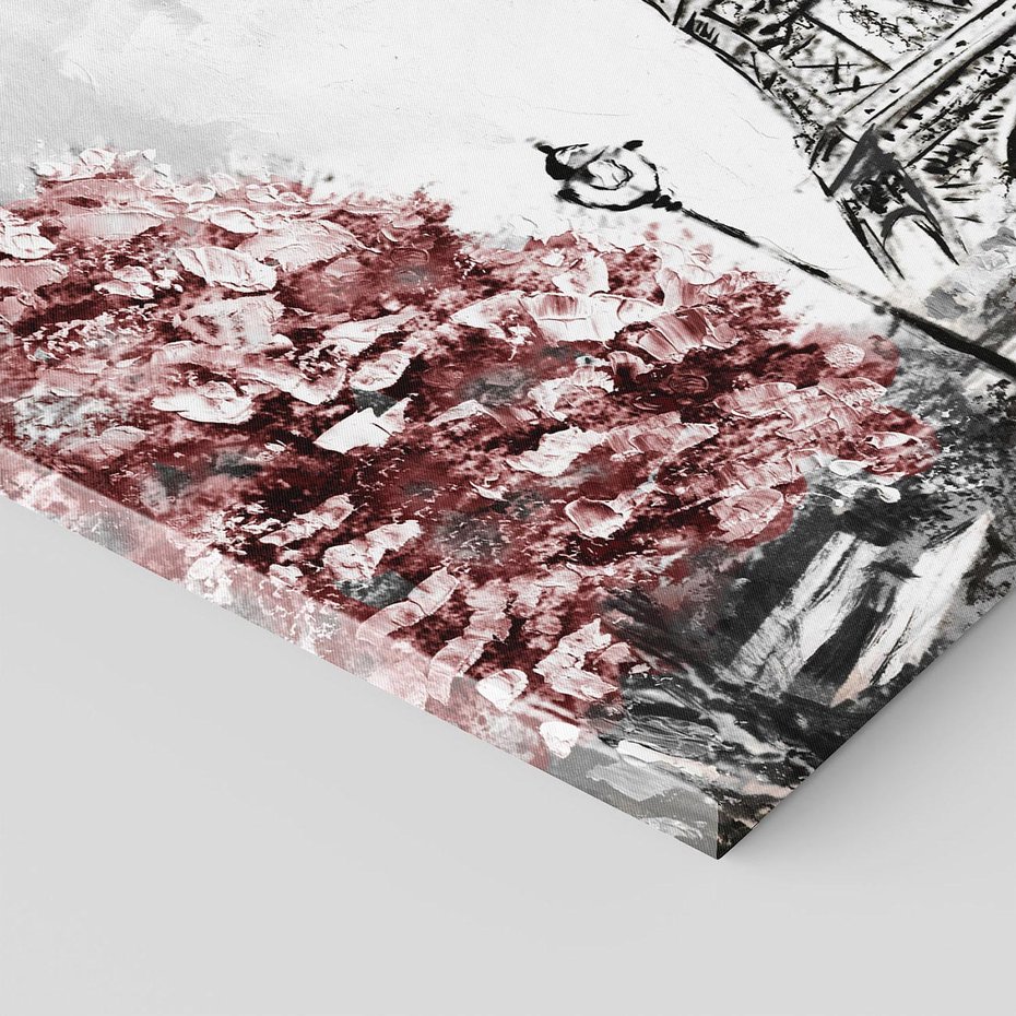 Obraz na płótnie 100x70 - Romantyczny Paryż - Paryż, Wieża