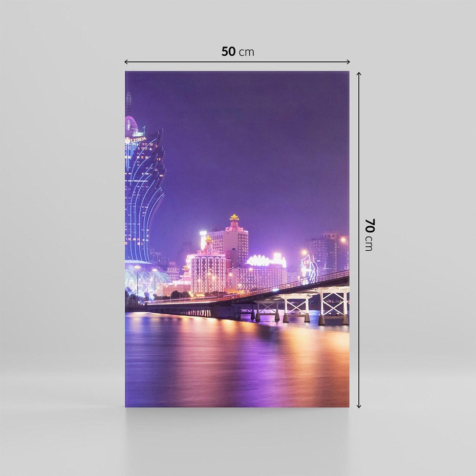 Obraz na płótnie 50x70 - Macau: Spotkanie dwóch światów - Macau, Hong