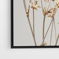 Obraz w ramie 70x100 - Delikatne gipsówki - gipsówka, suche - rama czarna