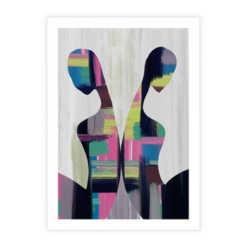 Plakat bez ramy 30x40 - Nowa Era - abstrakcyjny plakat, nowoczesna sztuka