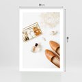 Plakat bez ramy 21x30 - Elegancja w Szafie - modowa fotografia, buty