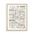 Plakat w ramie 50x70 - Kawa w Stylu Coffee - kawa, coffee - rama drewno