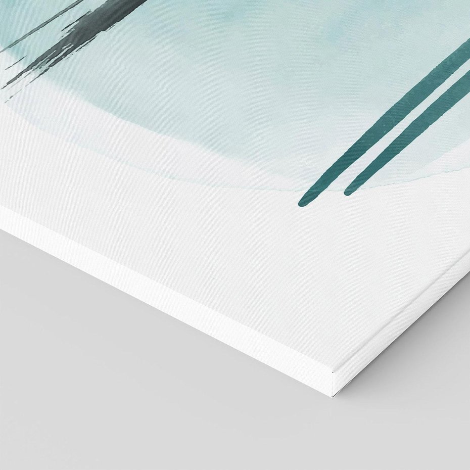 Obraz na płótnie 120x80 - Turkusowy Świat - minimlizm, abstrakcja