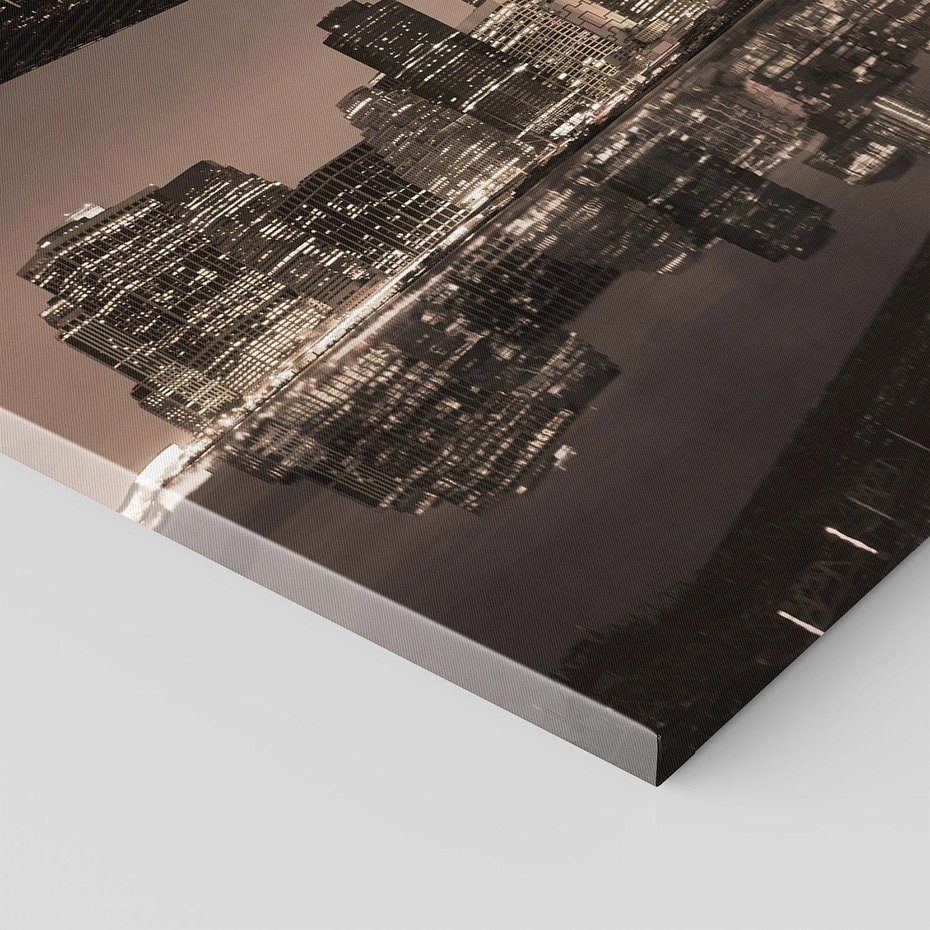 Obraz na płótnie 120x80 - Most na nocnym horyzoncie - most, noc