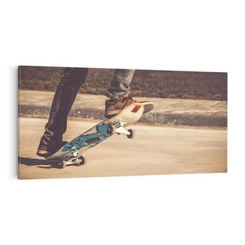 Obraz na płótnie 140x70 - Deskorolkowa Ekstaza Sportu - deskorolka, skateboard