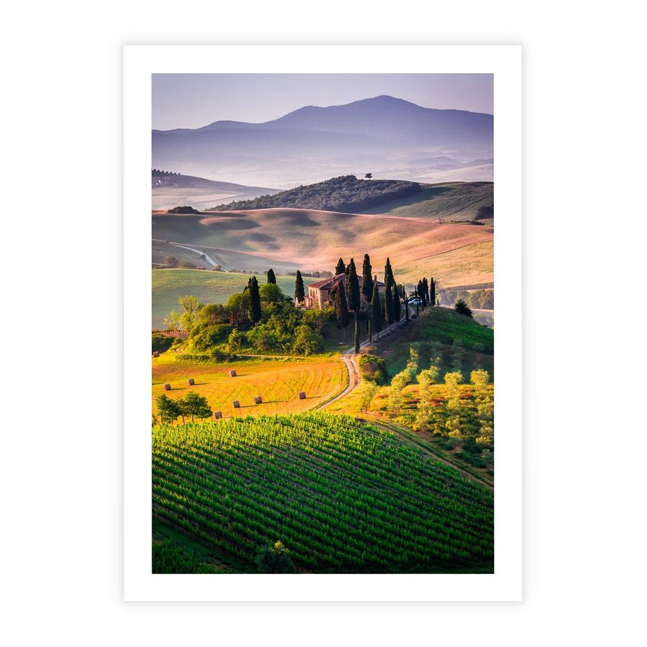 Plakat bez ramy 30x40 - Pejzaż w perspektywie - pejzaż, perspektywa