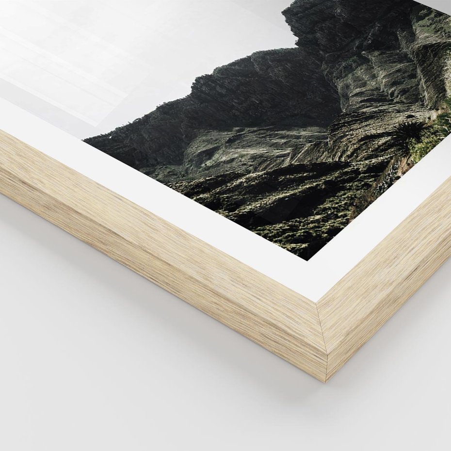 Plakat w ramie 50x70 - Górska Potęga - górski krajobraz, góry - rama drewno