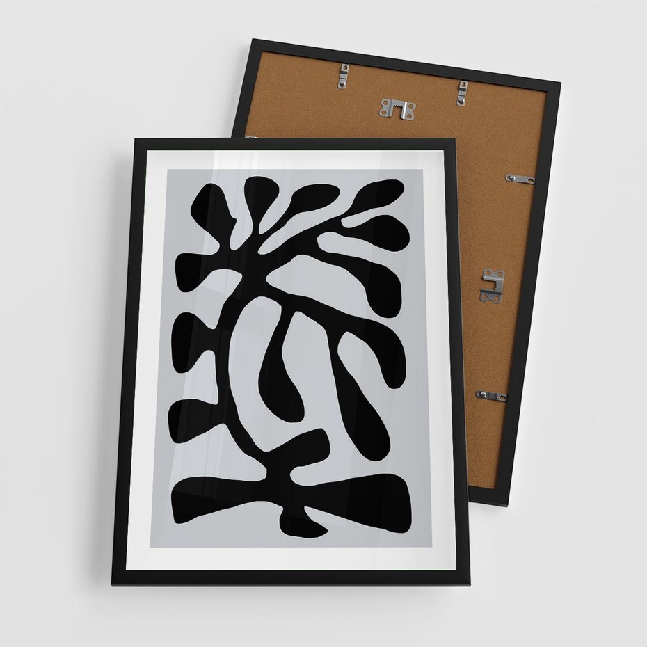 Plakat w ramie 50x70 - Przenikające Refleksje - matisse, sztuka nowoczesna - rama czarna