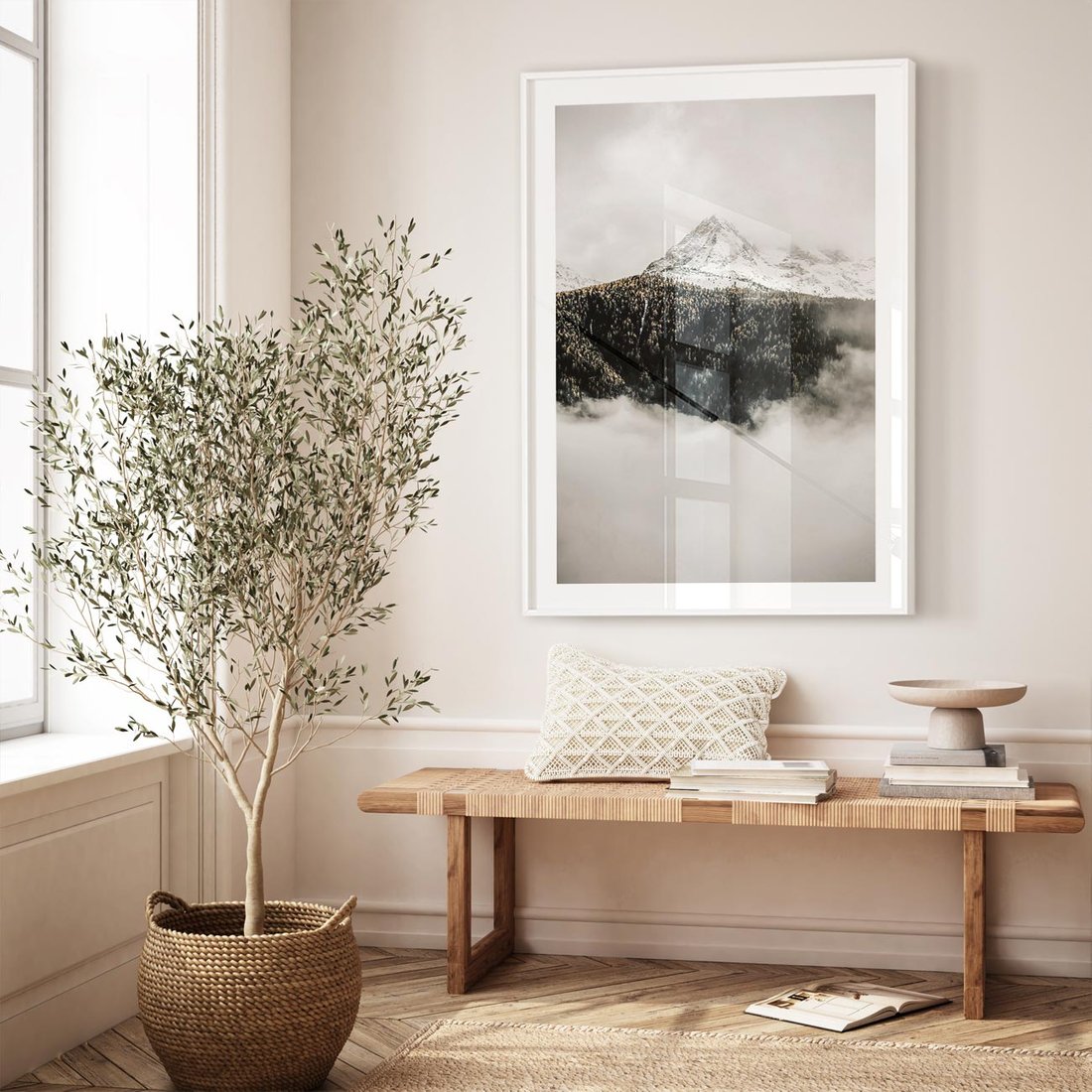 Plakat bez ramy 50x70 - Zimowa Wielkość - górski krajobraz, zima w górach