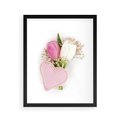 Plakat w ramie 40x50 - Kolorowa Harmonia - kwiaty, bukiet - rama czarna