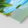Obraz na płótnie 40x40 - Ucieczka do Raju - wyspa tropikalna, plaża