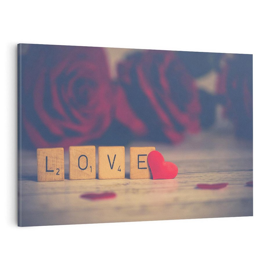 Obraz na płótnie 100x70 - Love - Sercem Do Ciebie - love, serce